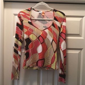 Emilio Pucci Multicolor Geometric Top